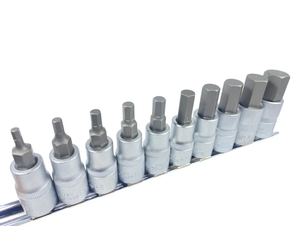 ASTA Innensechskant Steckschlüssel Satz 4-19mm 1/2''