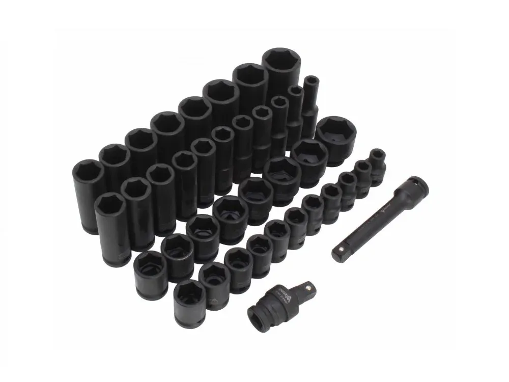 ASTA Sechskant Kraft Stecknüsse Satz 40tlg 1/2''