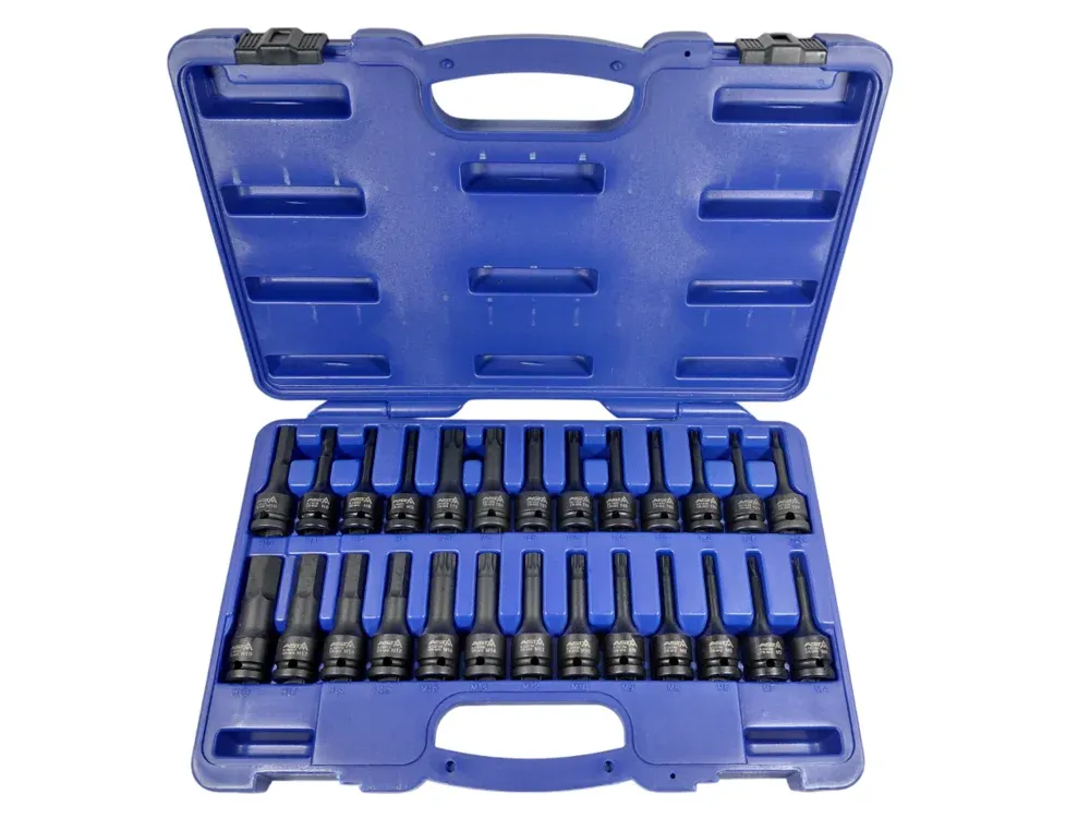 ASTA Kraft Steckschlüssel Satz Torx Innensechskant Vielzahn 26tlg