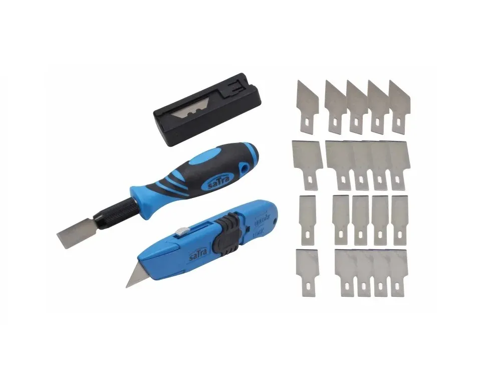 SATRA Schaber und Cuttermesser Set 27tlg