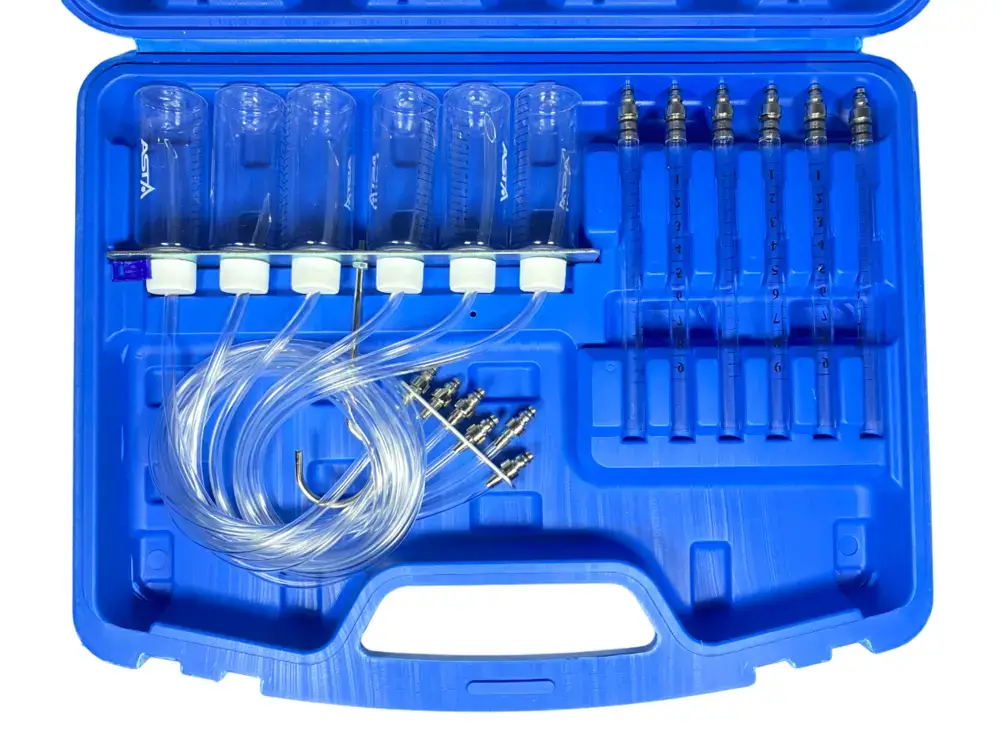 ASTA Injektoren Rücklaufmengen Tester Set