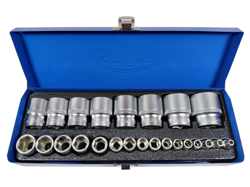 SATRA Zoll Steckschlüssel Satz 24tlg 1/2'' 1/4''