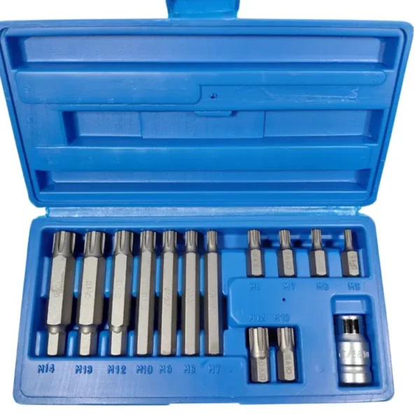 SATRA Steckschlüsselsatz Keil Profil für Ribe 14tlg M5-M14 1/2''