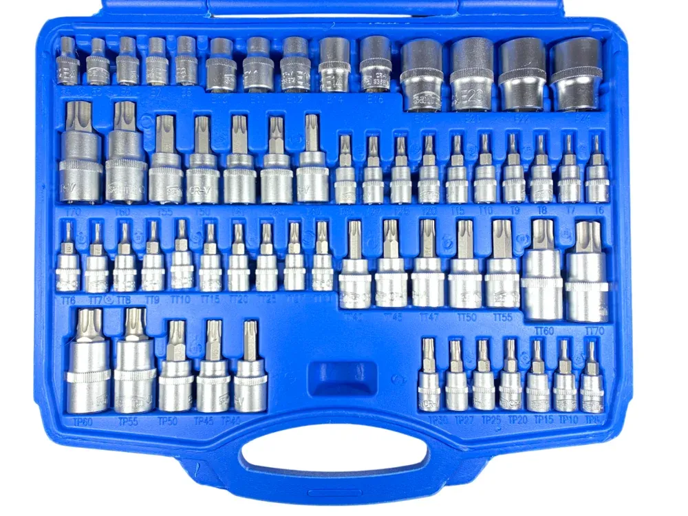 SATRA Steckschlüssel Satz Torx 60tlg 1/2'' 3/8'' 1/4''