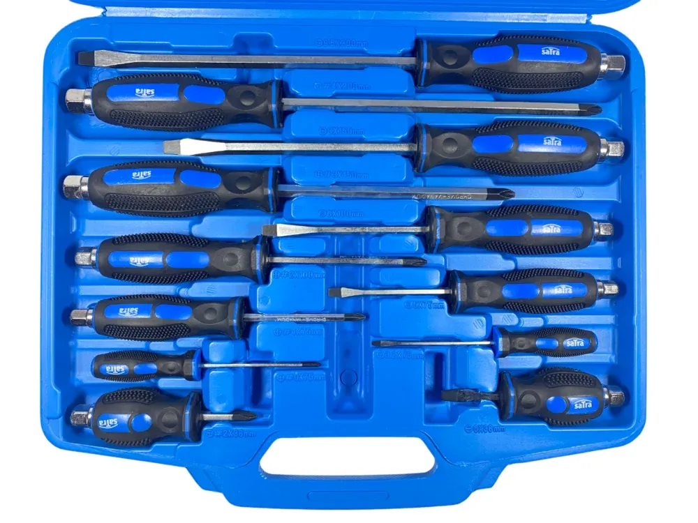 SATRA Schraubendreher mit Schlagkappe Set 12tlg