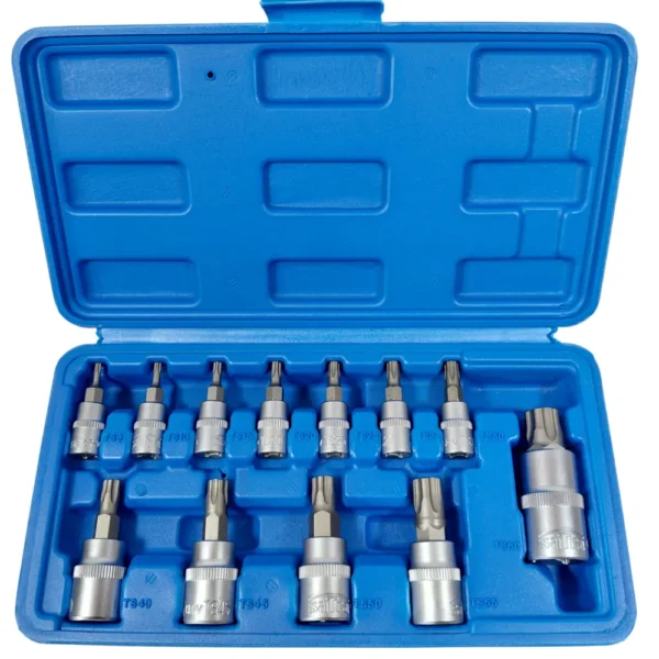 SATRA Torx IPR Steckschlüssel Set mit Lochung TS 8-60 12 tlg