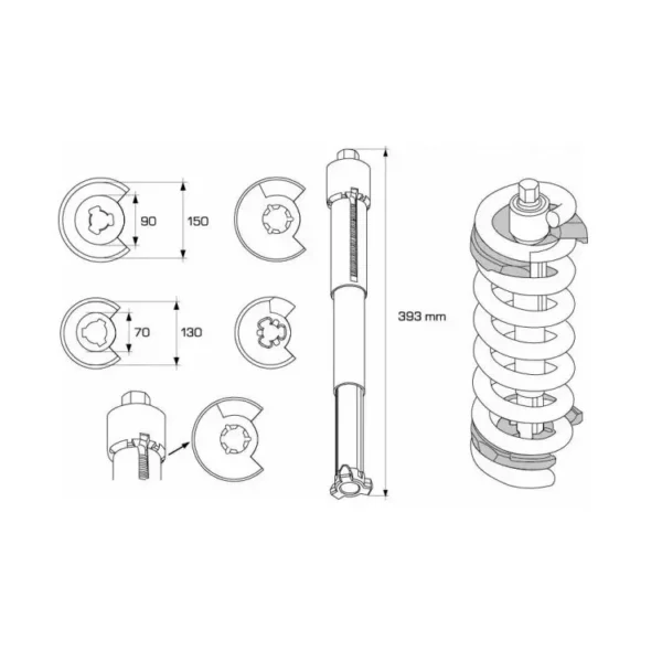 ASTA Innenfederspanner 400mm