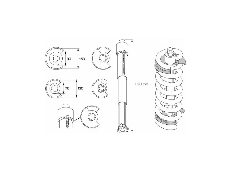 ASTA Innenfederspanner 400mm