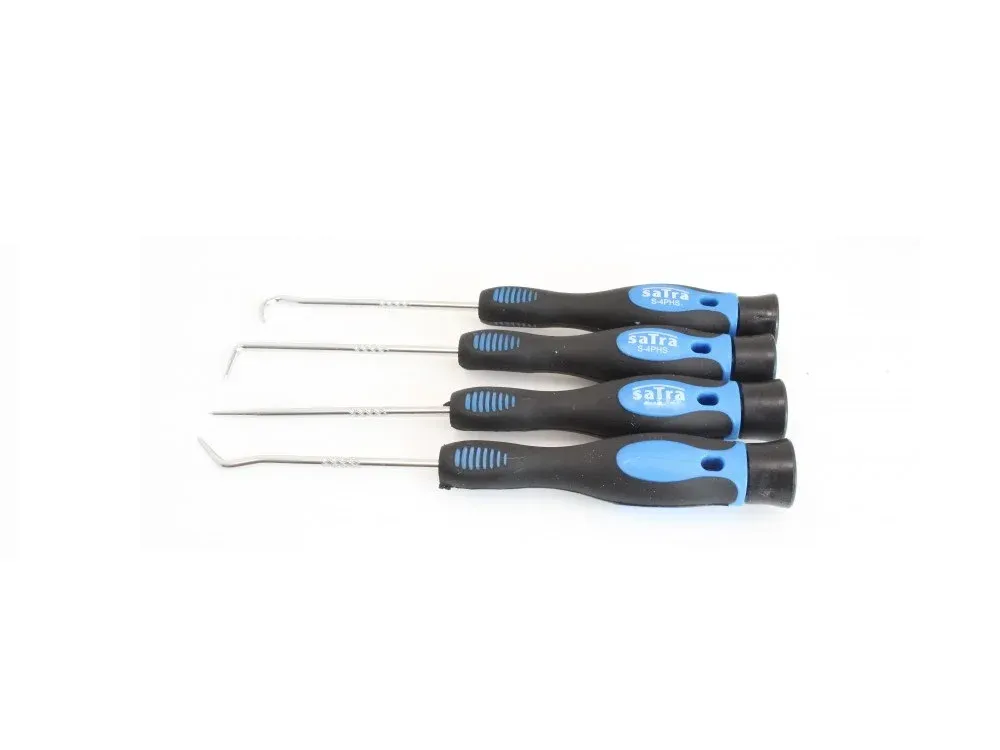 SATRA Haken und Nadel mit Griff Set 4tlg