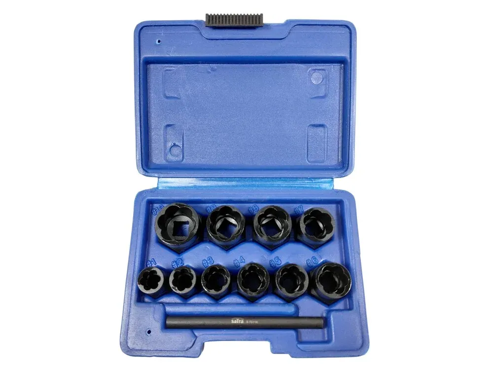 SATRA Sechskant Schrauben Linksausdreher 11tlg 9-19mm