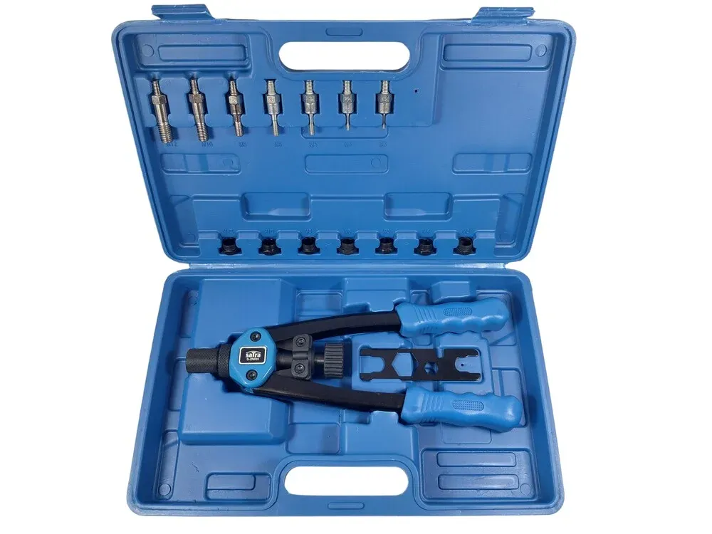 SATRA Kraft Doppelhebel Nietzange Set M3-M12