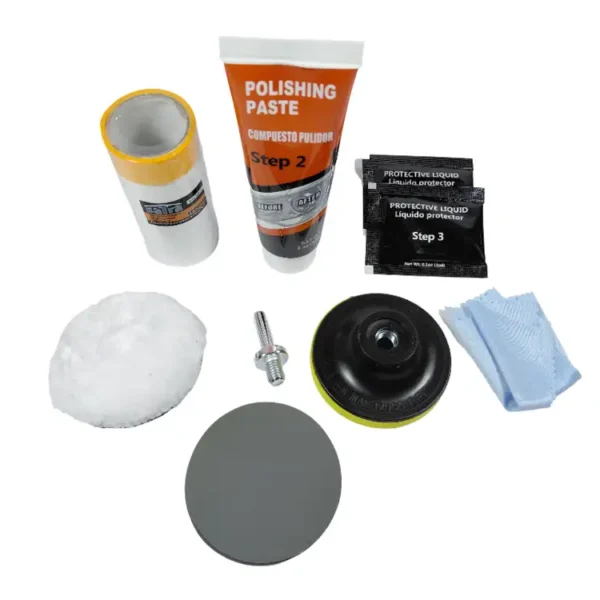 SATRA Scheinwerfer Aufbereitungs Polier Set 14tlg