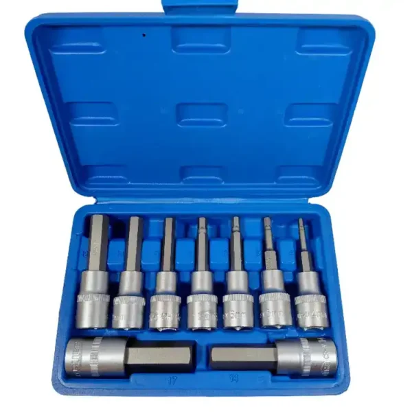 SATRA Innensechskant Steckschlüssel Satz 1/2'' 4-17mm 80mm lang