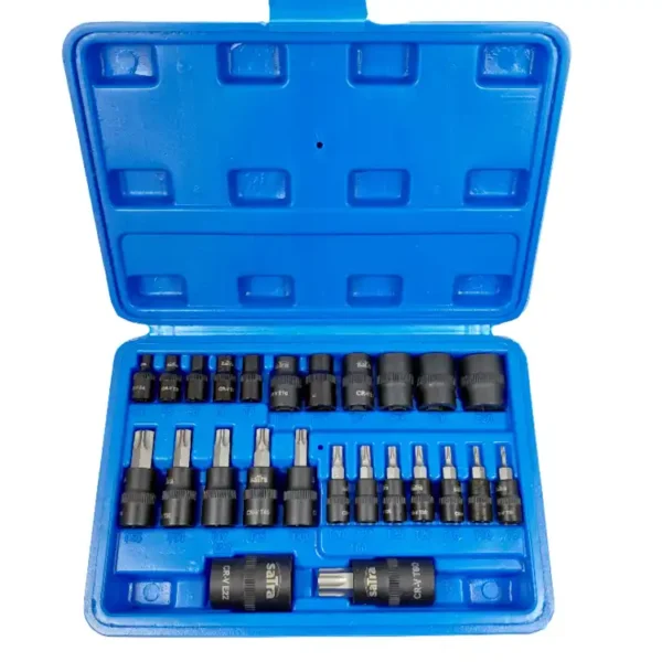SATRA Torx Kraft Steckschlüssel Satz 25tlg 1/2'' 3/8'' 1/4''