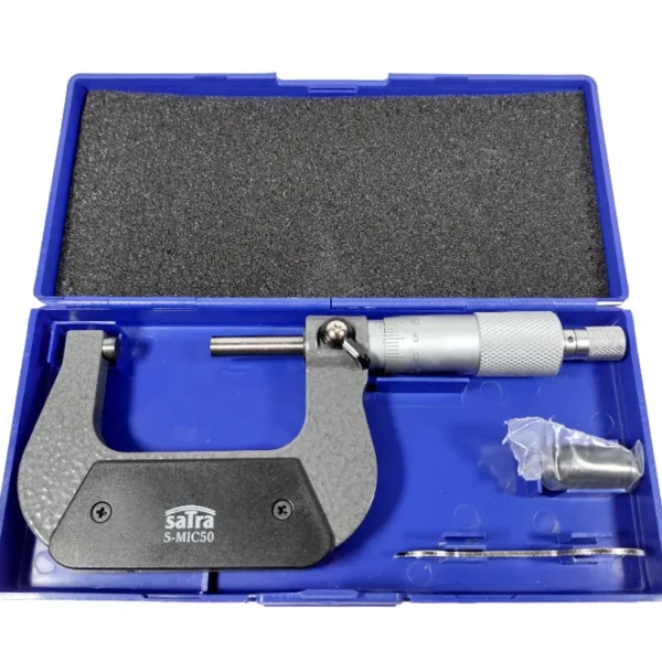 SATRA Bügelmessschraube 25-50mm 0,01mm inkl Kalibrierstück