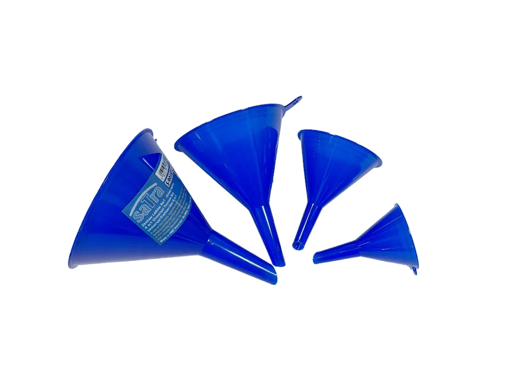 SATRA Einfüll Trichter Set Kunststoff 4 tlg 110, 95, 70, 50mm