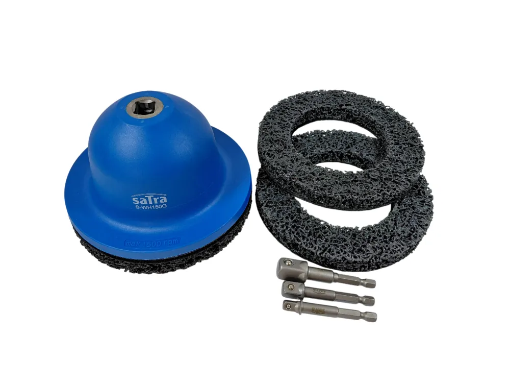 SATRA Spar Set 1x Radnabenschleifer + 2x Ersatzscheiben + Adapter Set