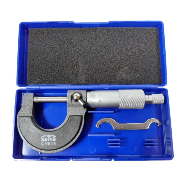 SATRA Bügelmessschraube 0-25mm 0,01mm inkl. Kalibrierschlüssel