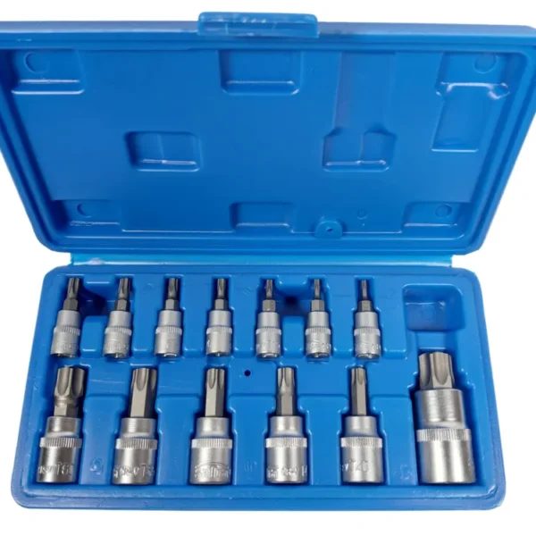 SATRA 13tlg Stecknuss Satz für Torx Stern T-Profil T8-T70 1/4'' 3/8'' 1/2''