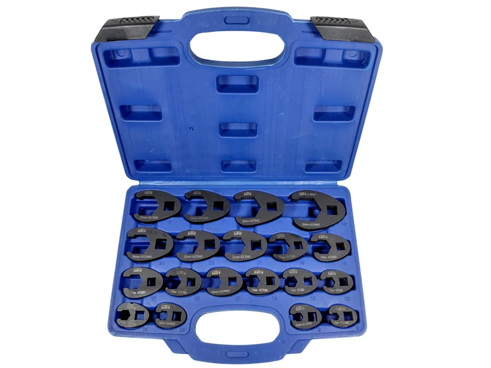 SATRA Hahnenfuß Leitungs Steckschlüssel 19 tlg Set 8-32mm 3/8'' 1/2''