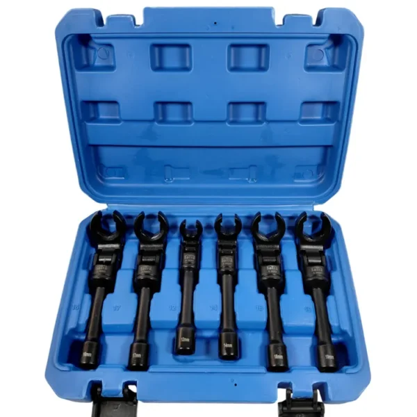 SATRA Hahnenfuß Leitungs Steckschlüssel beweglich 12-19mm 3/8'' 6tlg Set