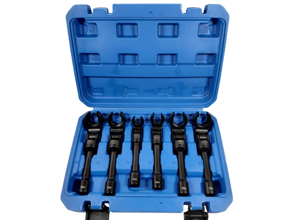 SATRA Hahnenfuß Leitungs Steckschlüssel beweglich 12-19mm 3/8'' 6tlg Set