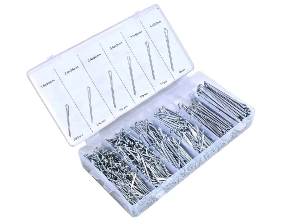 ASTA Sicherungssplint Sicherungsstift Set 1000 tlg 1,5x25mm - 4,0x60mm