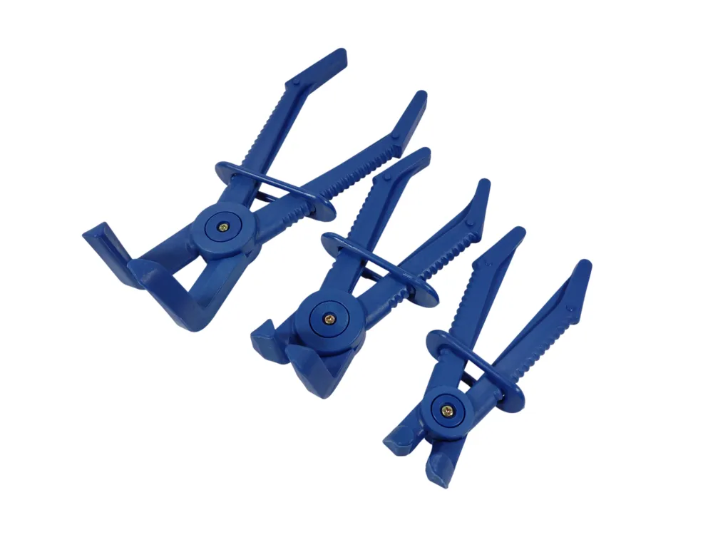 ASTA Schlauch Abklemmzangen Set 3 tlg 0-24mm abgewinkelt