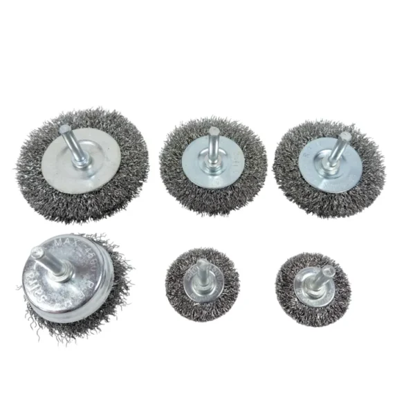 SATRA Stahl Draht Rundbürsten Set 6 tlg 40-75mm