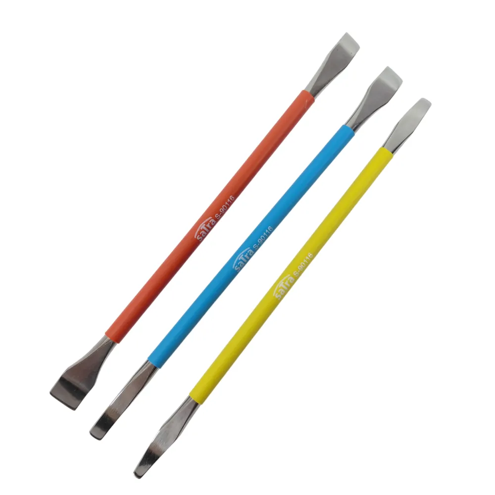 SATRA Präzisions Hebel Set 3x 185mm lang Edelstahl 3-12mm Schneiden farbcodiert