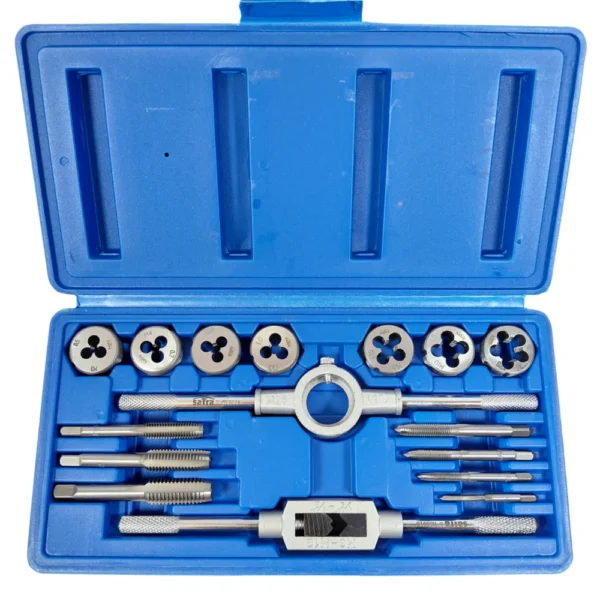 SATRA Gewindeschneider Gewindebohrer Schneideisen 16 tlg Set M3 - M12 Gewinde
