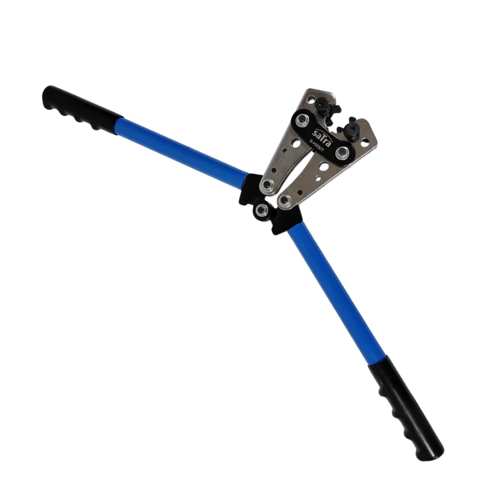 SATRA Crimpzange für Aderendhülsen 6-50mm² 385mm lang 6 Eck Pressung – Bild 2