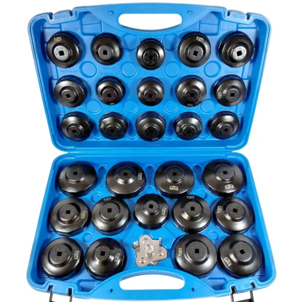 SATRA Ölfilterschlüssel Set XXL universal 30 tlg 65-108mm 3/8'' 1/2''