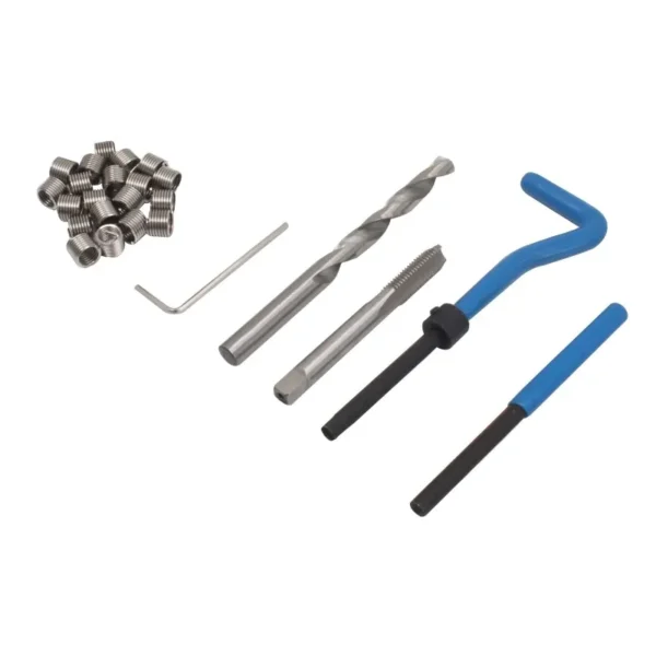 SATRA Gewindereparatur Set M8 x1.25 mit Bohrer Gewindebohrer Setzhilfe und 20 Gewindeeinsätzen